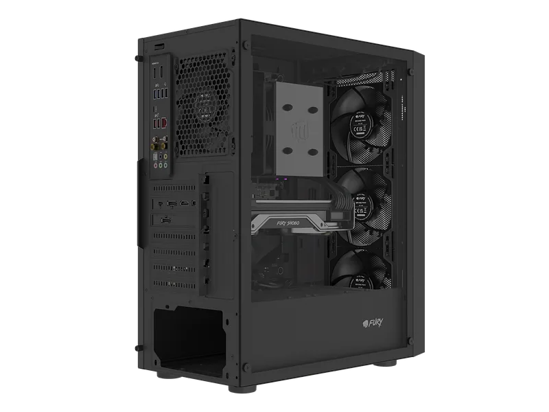 Fury PC Case, SHOBO SH8F, Black, Midi Tower