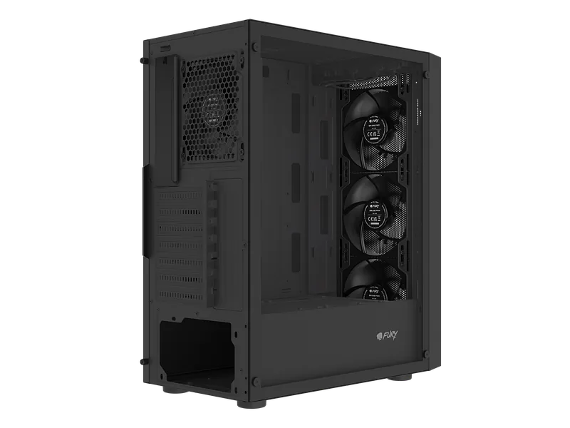 Fury PC Case, SHOBO SH8F, Black, Midi Tower