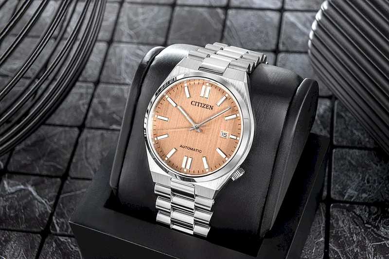Citizen Tsuyosa Men’s Watch 40mm Salmon Dial Stainless Steel Bracelet