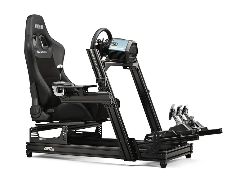 Next Level Racing, PU Leather & Suede, Reclining Seat, ERS5 Elite PU Leather & Suede Edition, Black