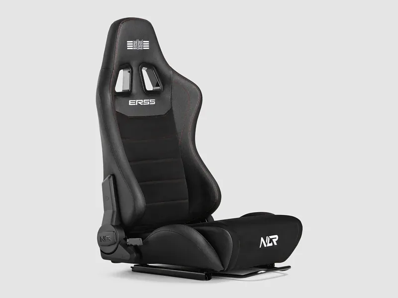 Next Level Racing, PU Leather & Suede, Reclining Seat, ERS5 Elite PU Leather & Suede Edition, Black