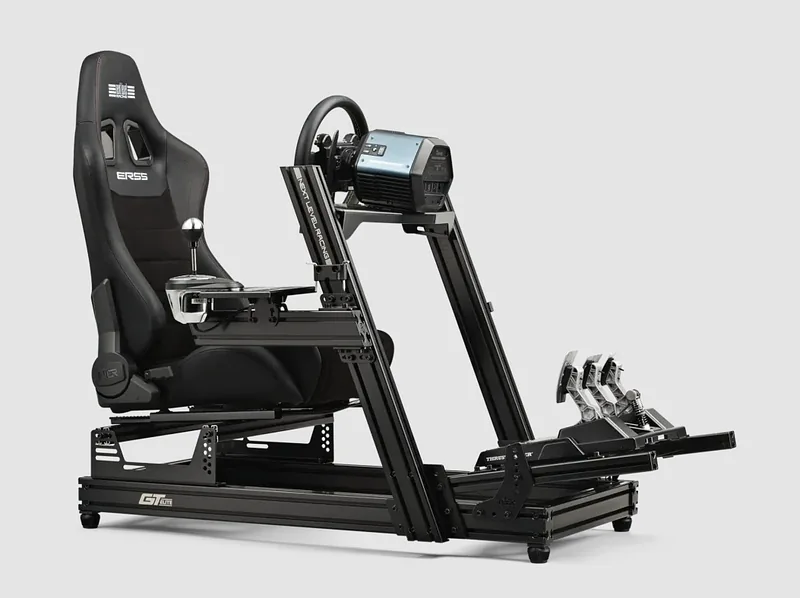 Next Level Racing, PU Leather & Suede, Reclining Seat, ERS5 Elite PU Leather & Suede Edition, Black