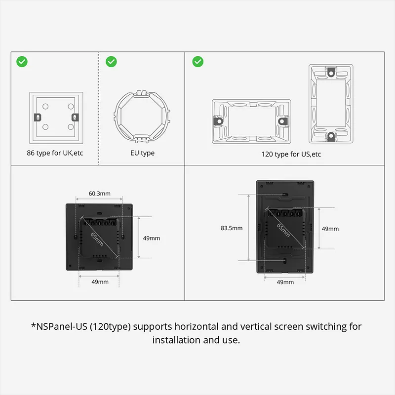 NSPanel Smart Scene Wall Switch Sonoff