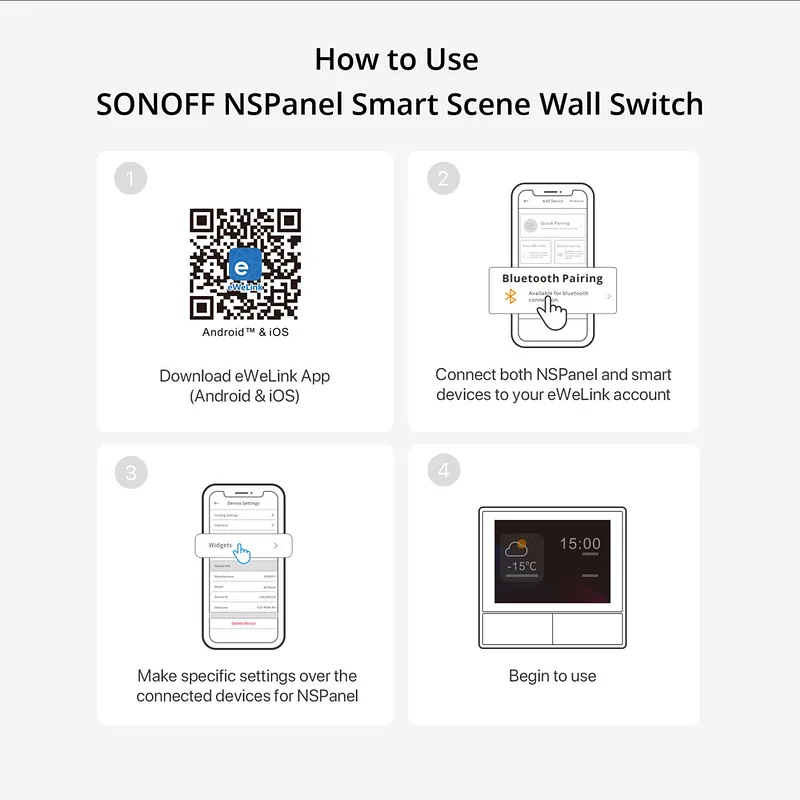 NSPanel Smart Scene Wall Switch Sonoff