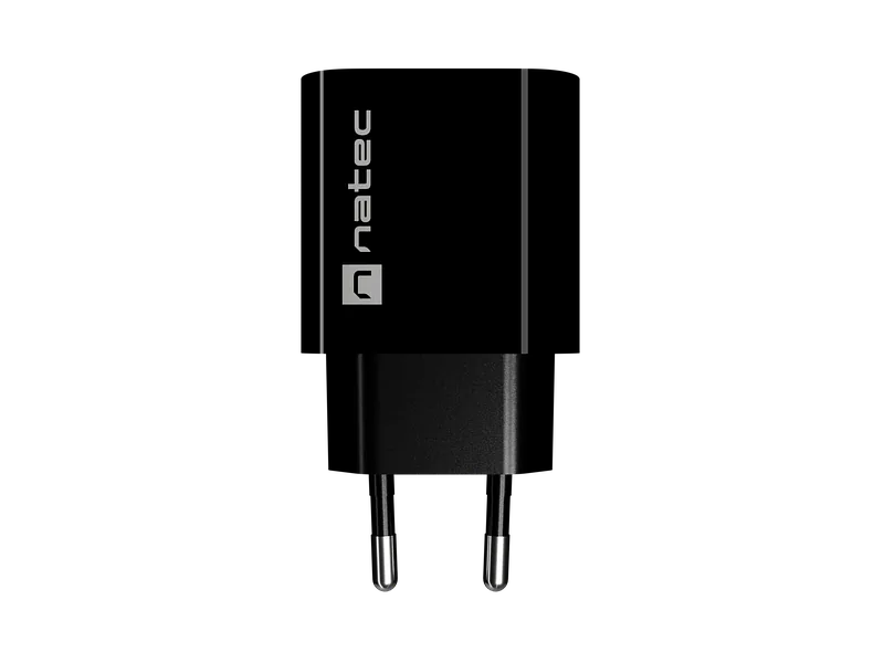 Natec Ribera USB Charger 1X USB-A 18W, Black