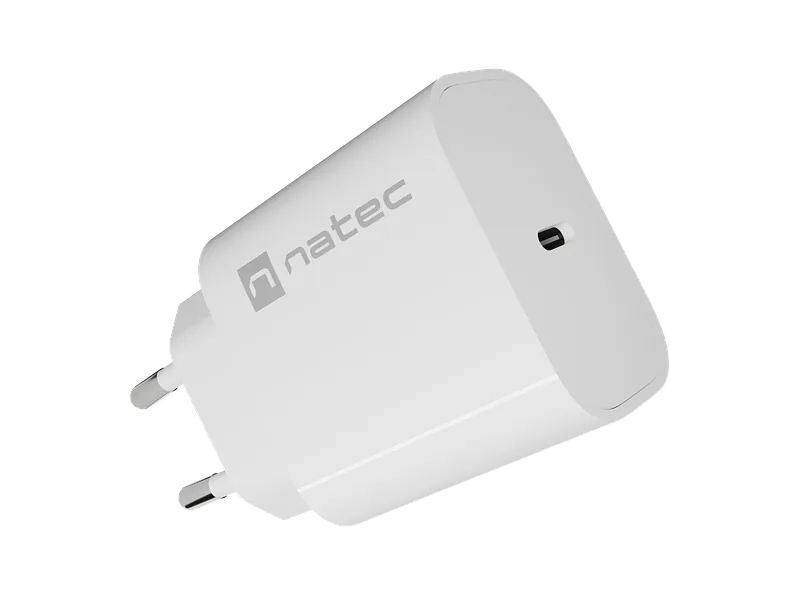 Natec Ribera USB Charger 1X USB-C 20W, White