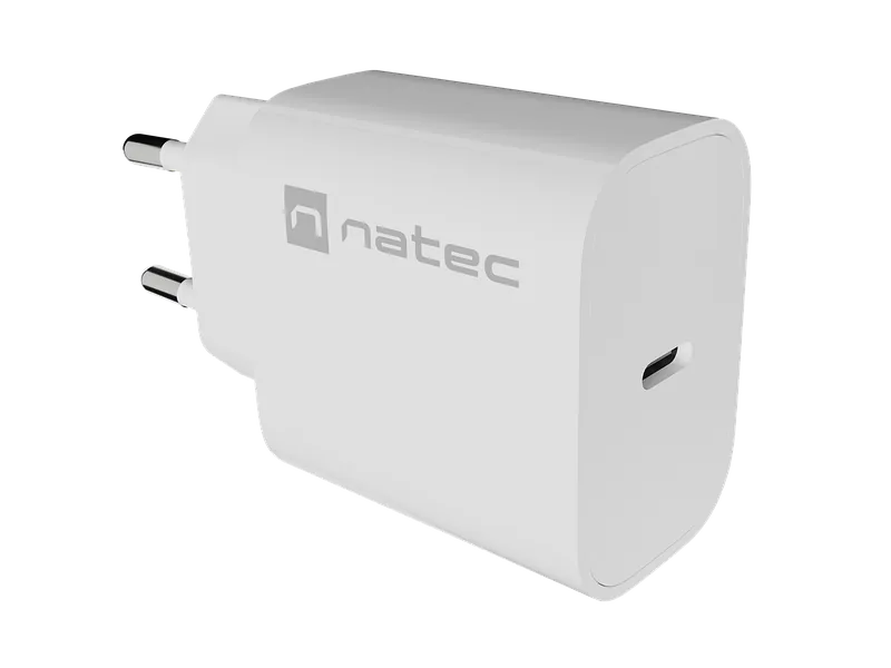 Natec Ribera USB Charger 1X USB-C 20W, White