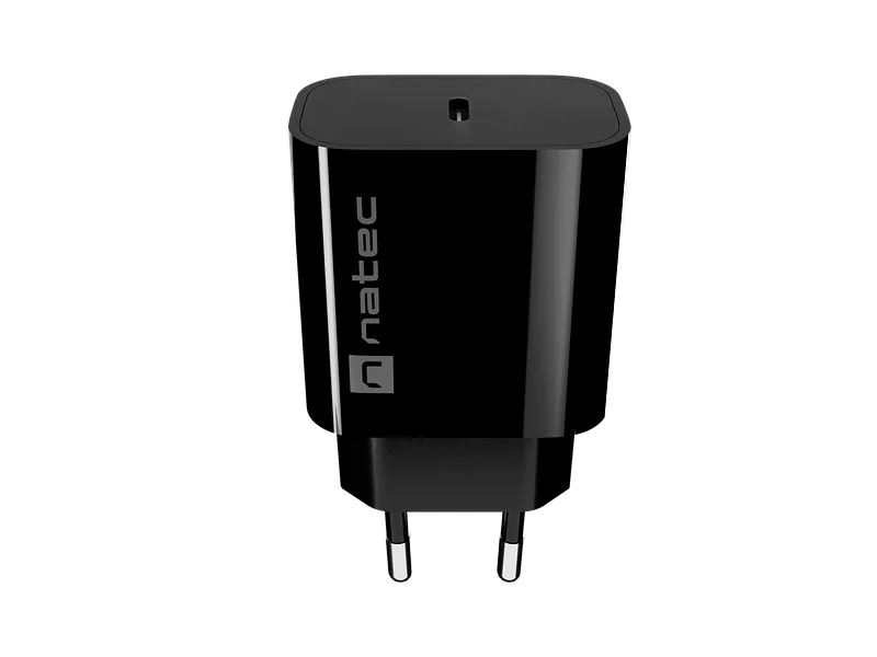 Natec Ribera USB Charger 1X USB-C 20W, Black