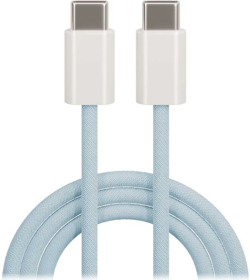 maXlife MXUC-06 USB-C to USB-C 1,0 m 20W Blue Nylon