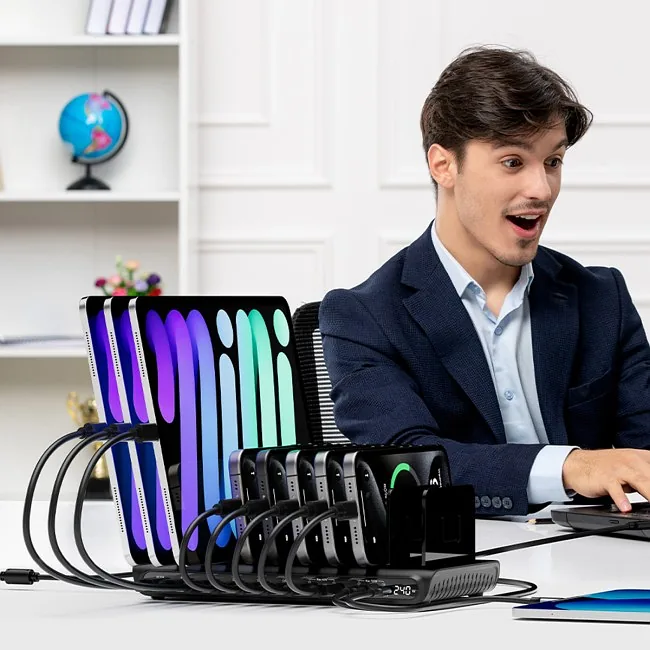 Unitek 10-portowa stacja ładowania USB-C i USB-A 240W