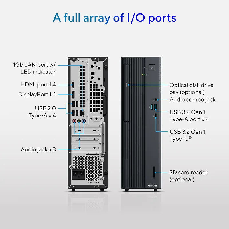 ASUS ExpertCenter P500 SFF P500SV-05210H009X Intel Core 5 210H 16 GB DDR5-SDRAM 512 GB SSD Windows 11 Pro PC Hall