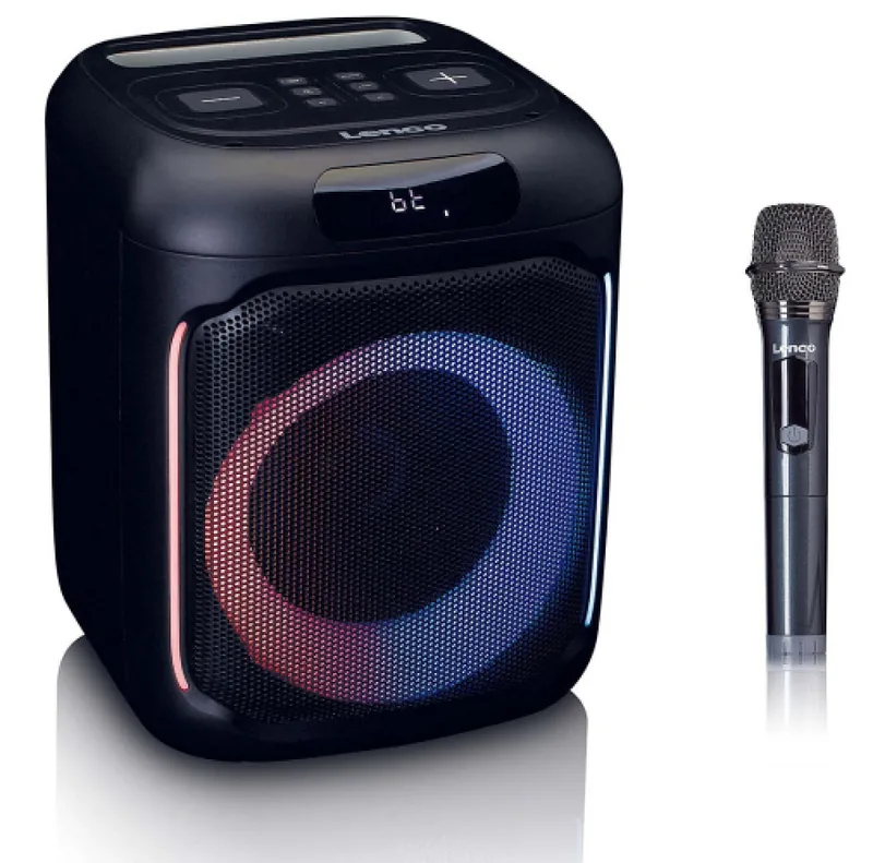 Speaker Lenco PA-101BK Compact IPX4 Party Speaker + Wireless Microphone