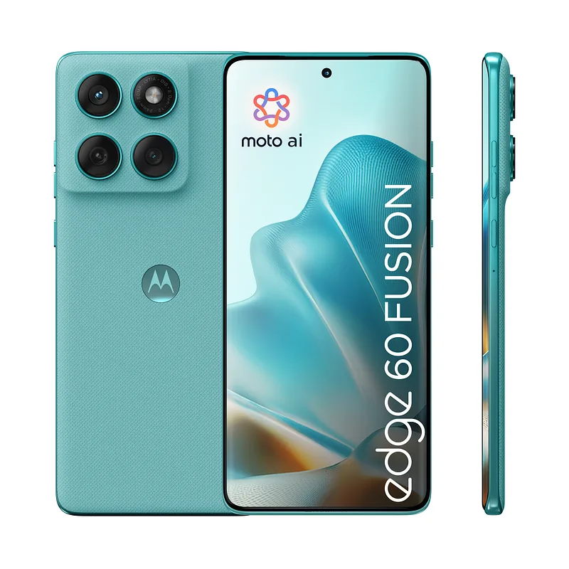 Motorola edge 60 fusion 16,9 cm (6.67″) Kaksik-SIM Android 15 5G USB tüüp-C 8 GB 256 GB 5200 mAh Türkiis
