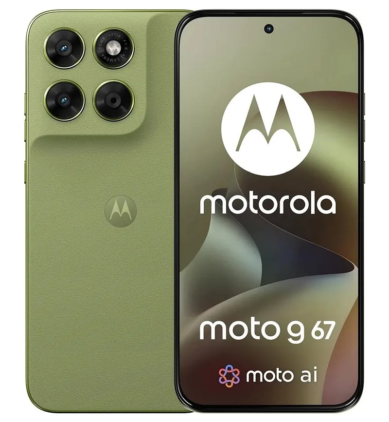 Motorola Moto G67 5G 8/256 GB smartphone in PANTONE Nile