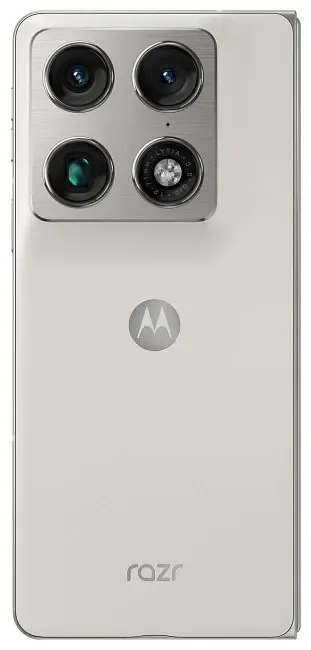 Motorola razr fold 20,6 cm (8.09″) Kaksik-SIM Android 16.0 5G USB tüüp-C 16 GB 512 GB 6000 mAh Valge