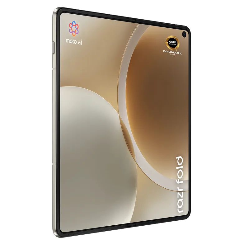 Motorola razr fold 20,6 cm (8.09″) Kaksik-SIM Android 16.0 5G USB tüüp-C 16 GB 512 GB 6000 mAh Valge