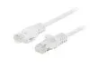 Lanberg 10-Pack Patchcord kat.6 UTP 1m biały Fluke Passed