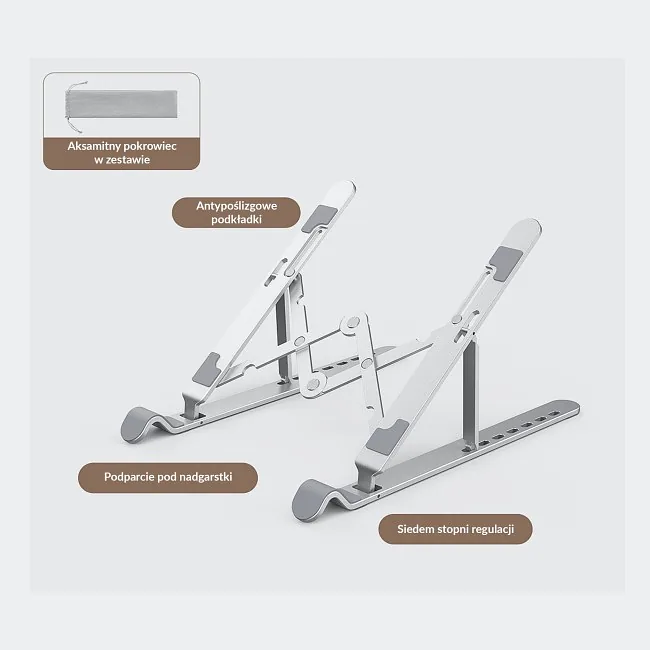 Orico stand pod notebook aluminiowy