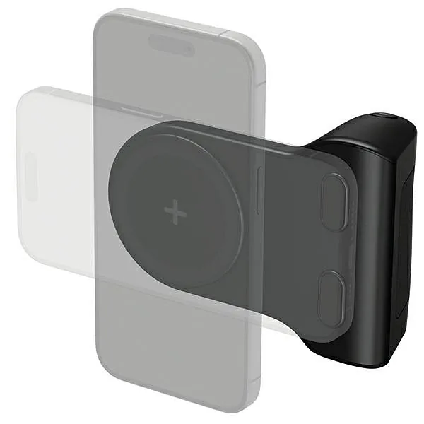 Energea Uchwyt do robienia zdjęć z wbudowanym powerbankiem Magear Magcam Grip czarny, black MagSafe PG-MCG5K-BLK
