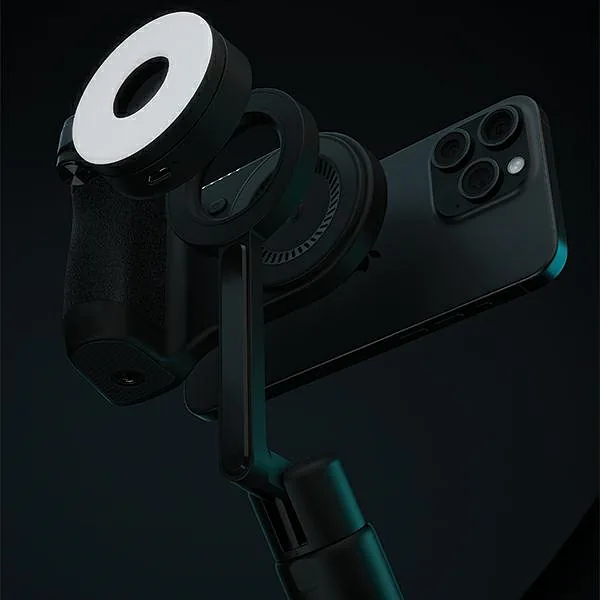 Energea Uchwyt do robienia zdjęć z wbudowanym powerbankiem Magear Magcam Grip czarny, black MagSafe PG-MCG5K-BLK