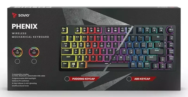Savio SAVGK-PHENIX YELLOW Wireless Mechanical keyboard