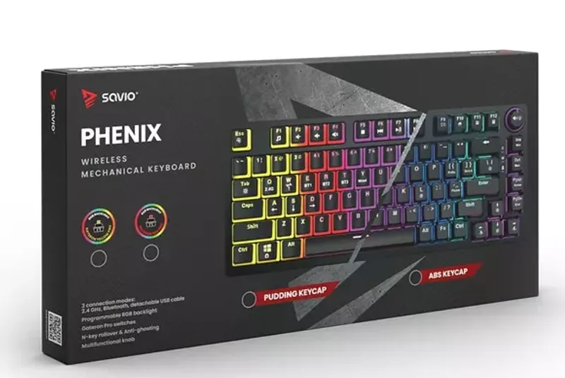 Savio SAVGK-PHENIX YELLOW Wireless Mechanical keyboard