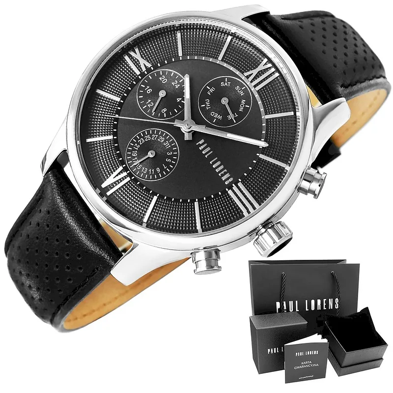 Paul Lorens Men’s Watch PL11652A6-1A1 / black