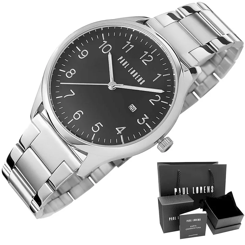 Paul Lorens Men’s Watch PL1273B2-1C1 / silver