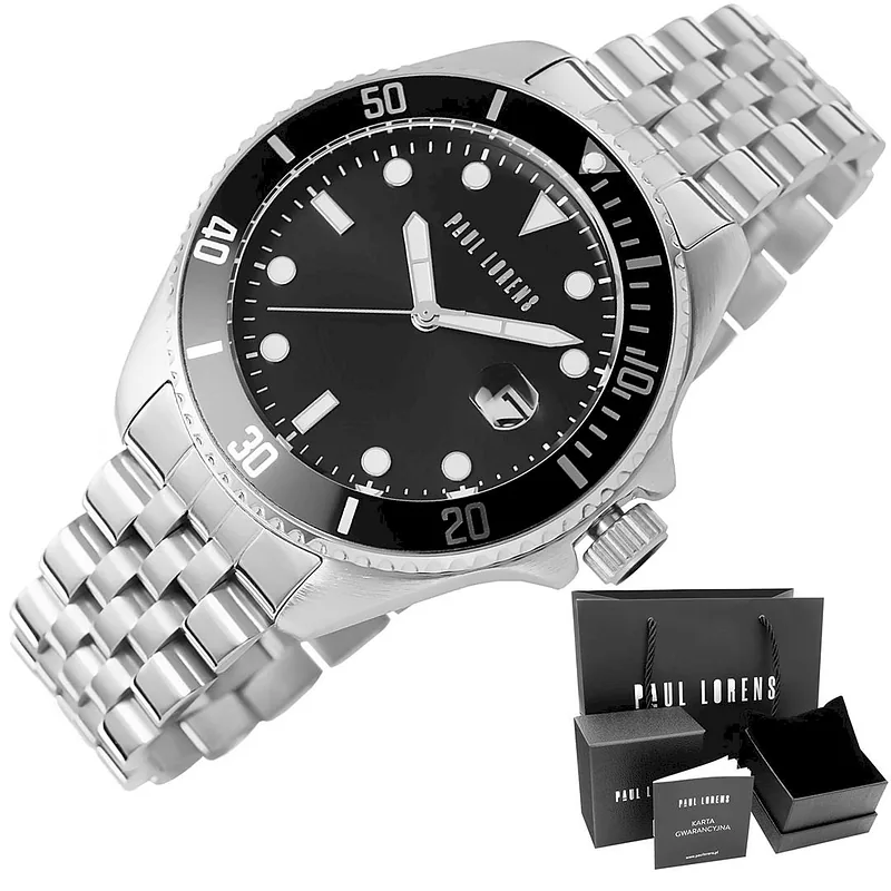 Paul Lorens Men’s Watch PL13030B-1C1 / black