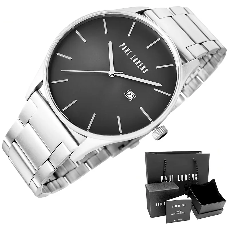 Paul Lorens Men’s Watch PL7028B2-1C1 / black
