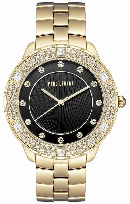 Paul Lorens Quartz Women’s Watch 38mm Gold Case Black Dial
