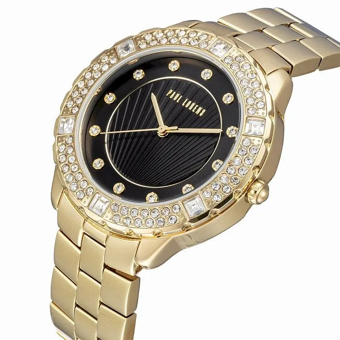 Paul Lorens Quartz Women’s Watch 38mm Gold Case Black Dial