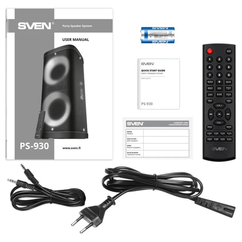 Loudspeaker Sven PS-930 Black