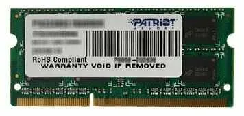 Patriot SIGNATURE 8GB DDR3 1600MHz SO-DIMM PSD38G16002S