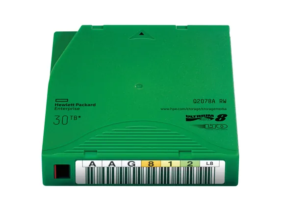 HP LTO-8 Ultrium 30TB RW Data Cartridge Tühi andmelint 12 TB 1,26 cm