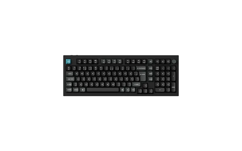 Keychron Q5 Ultra 96% 8K Tri-Mode K POM Brown juhtmevaba mehaaniline klaviatuur, must