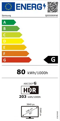 Samsung QE55S90FAE 139,7 cm (55″) 4K Ultra HD Nutiteleri funktsioon WiFi Must