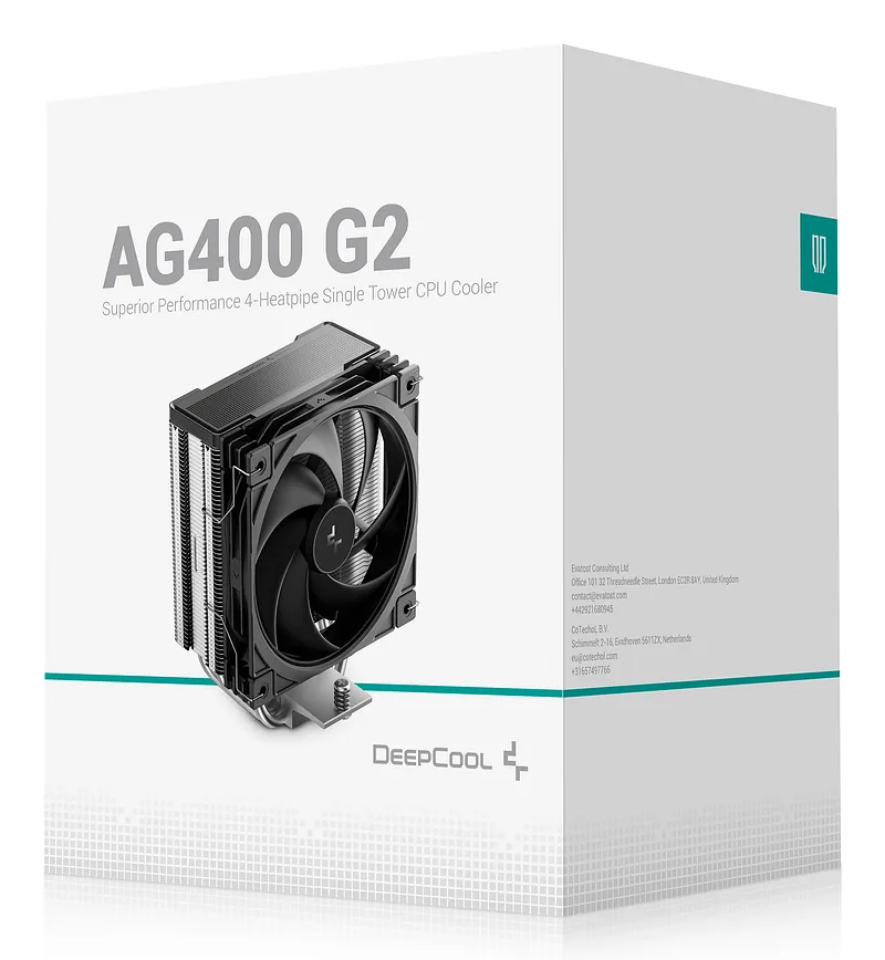 DeepCool AG400 G2 Protsessor Õhujahuti 12 cm Must