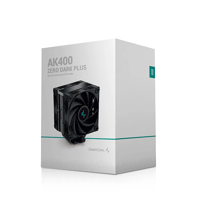 DeepCool AK400 ZERO DARK PLUS Protsessor Õhujahuti 12 cm Must 1 tk