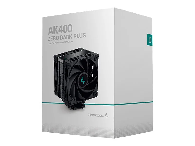 DeepCool AK400 ZERO DARK PLUS Protsessor Õhujahuti 12 cm Must 1 tk