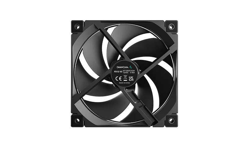 DeepCool FD12 V2 Arvuti korpus Ventilaator 12 cm Must 1 tk