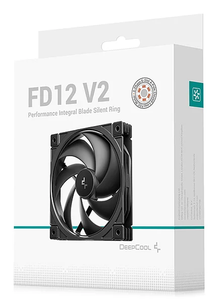 DeepCool FD12 V2 Arvuti korpus Ventilaator 12 cm Must 1 tk
