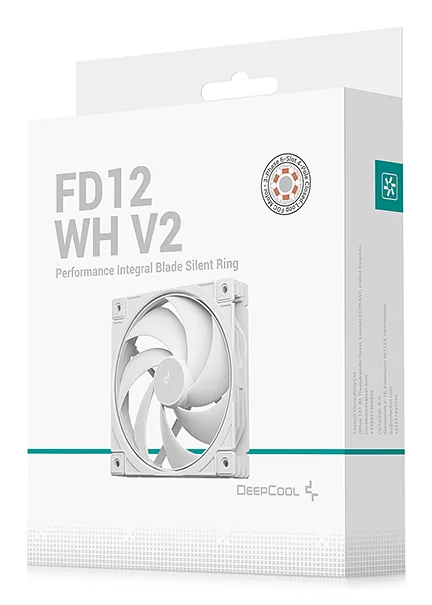 DeepCool FD12 WH V2 Arvuti korpus Ventilaator 12 cm Valge 1 tk