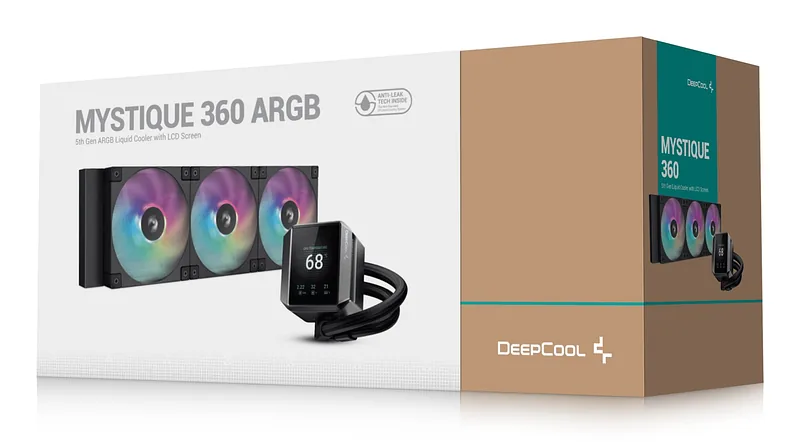DeepCool MYSTIQUE 360 ARGB Protsessor Kõik-ühes vedelikujahuti 12 cm Must 1 tk