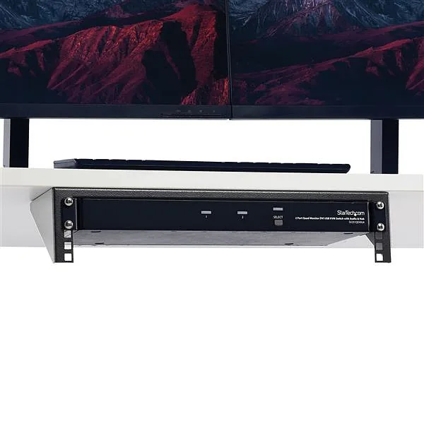 StarTech.com RK219WALLV püstik 2U Seinale monteeritav riiul Must