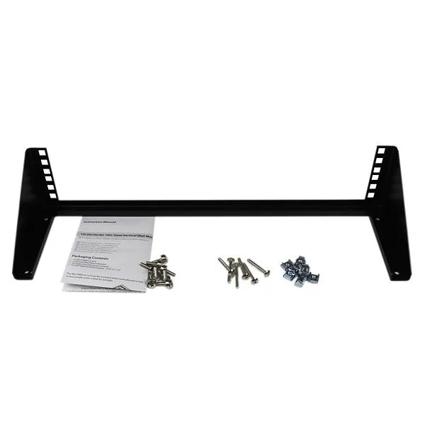 StarTech.com RK219WALLV püstik 2U Seinale monteeritav riiul Must
