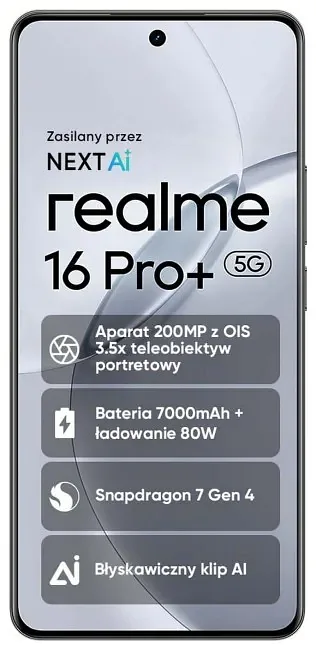 realme 16 Pro+ 5G 8/256GB Master Grey