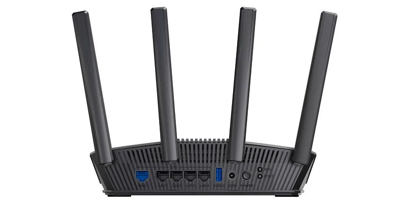 ASUS RT-BE82U BE6500 juhtmevaba ruuter 2.5 Gigabit Ethernet Kaks sagedusala (2,4 GHz / 5 GHz) Must