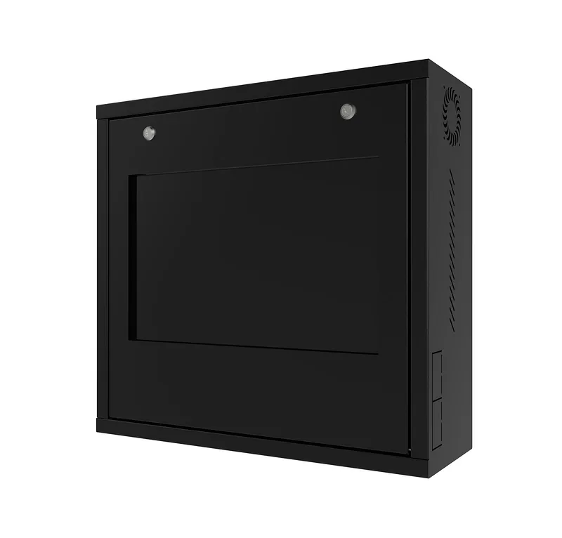 Lanview RWSLMBL1 püstik 2U Seinale monteeritav riiul Must