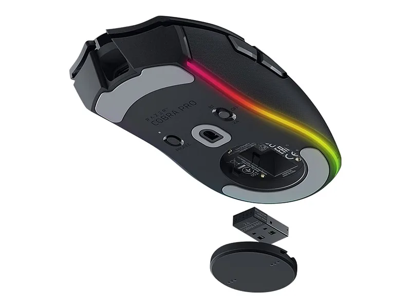 Razer, Cobra Pro, Wireless, Wireless (2.4GHz and Bluetooth), Black, Yes